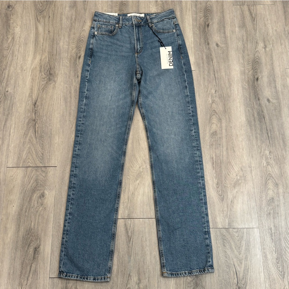 Dynamite Straight Leg Dark Blue Denim Jeans